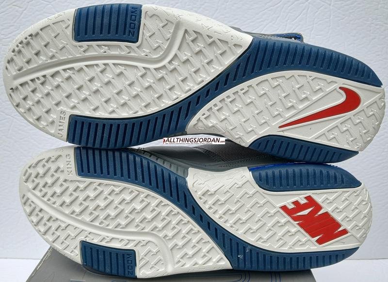 Nike Air Zoom Lebron II (Lebron James 2nd shoe) (Cool Grey/White-Varsity Royal) 309378 012  Size US 10.5M