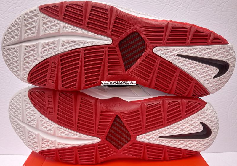 Nike Air Zoom Lebron III QS (Lebron James 3rd shoe) (White/Black-Varsity Crimson) AO2434 101  Size US 10M