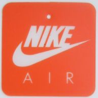 nike air with orange tag