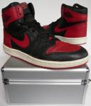 OG AJ 1 blk Red sz105