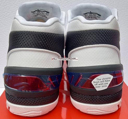 Nike Air Zoom Generation QS (Lebron James 1st shoe) (White/White-Varsity Crimson) AJ4204 101  Size US 10.5M