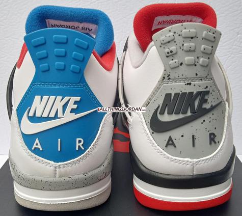 Air Jordan 4 Retro SE (what the 4's) (White/Military Blue-Fire Red) CI118 146 Size US 10.5M