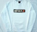 Nike Just DO It Crew Neck Sweatshirt White