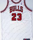 Vintage Nike Authentic Chicago Bulls Jersey WHITE