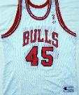 Vintage Champion MJ 45 Bulls Jersey WHITE