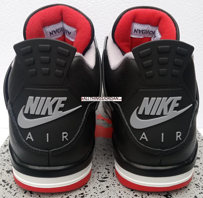 Air Jordan 4 Retro OG (Black Cement 4) (Black/Fire Red-Cement Grey) 308497 060 Size US 11M